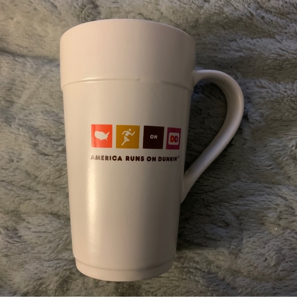 Vintage Dunkin Donuts Tall Mug 16 oz. 2012 Ceramic - Picture 4 of 5